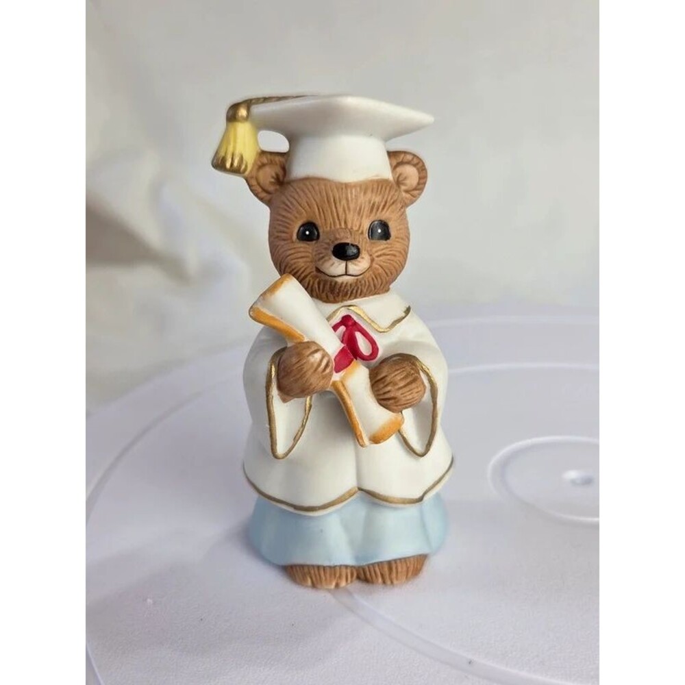 vintage HOMCO porcelain "Graduation Bear" 1404